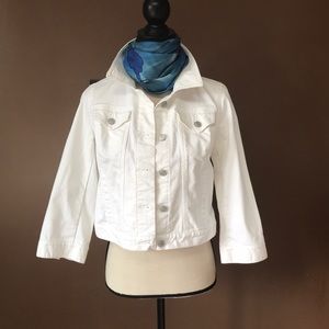 LOFT White denim jacket